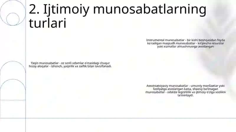 Ijtimoiy Munosabatlar 3