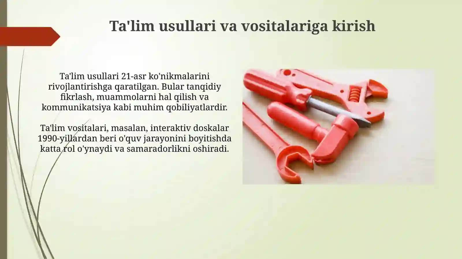 Taʼlim metodlarivavositalari 3