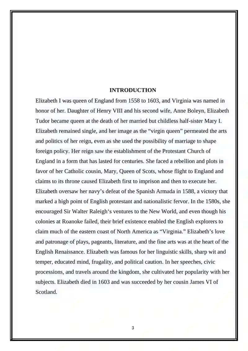 ELIZABETH AND ENGLAND 3