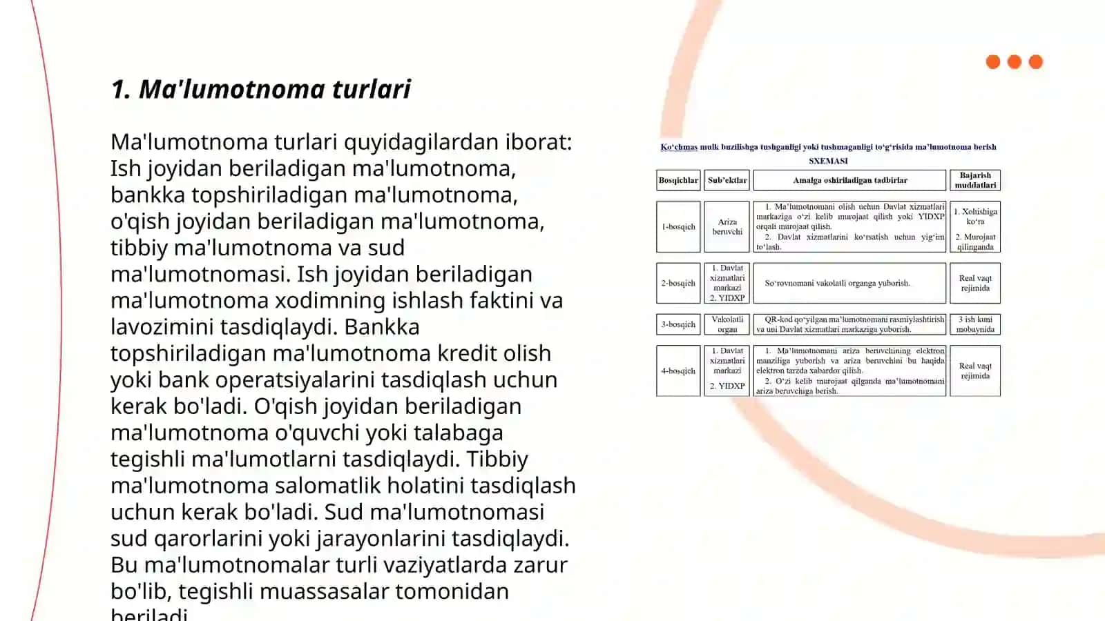 Ma'lumotnoma, Bayonnoma 3