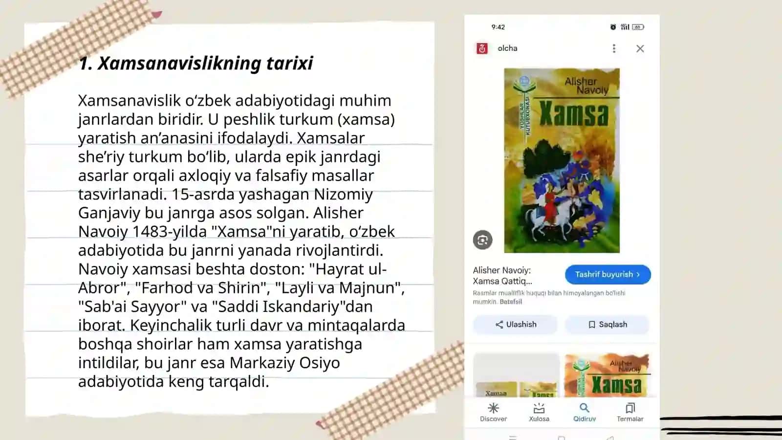 Xamsanavislik an’anasi va tadriji 3