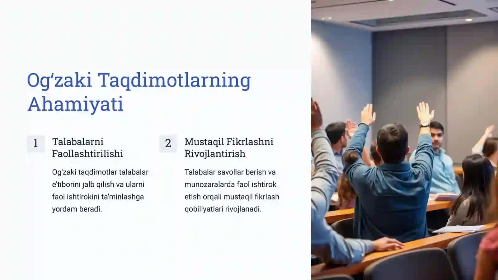 Profesional Ta'limda Og'zaki Usullar 3