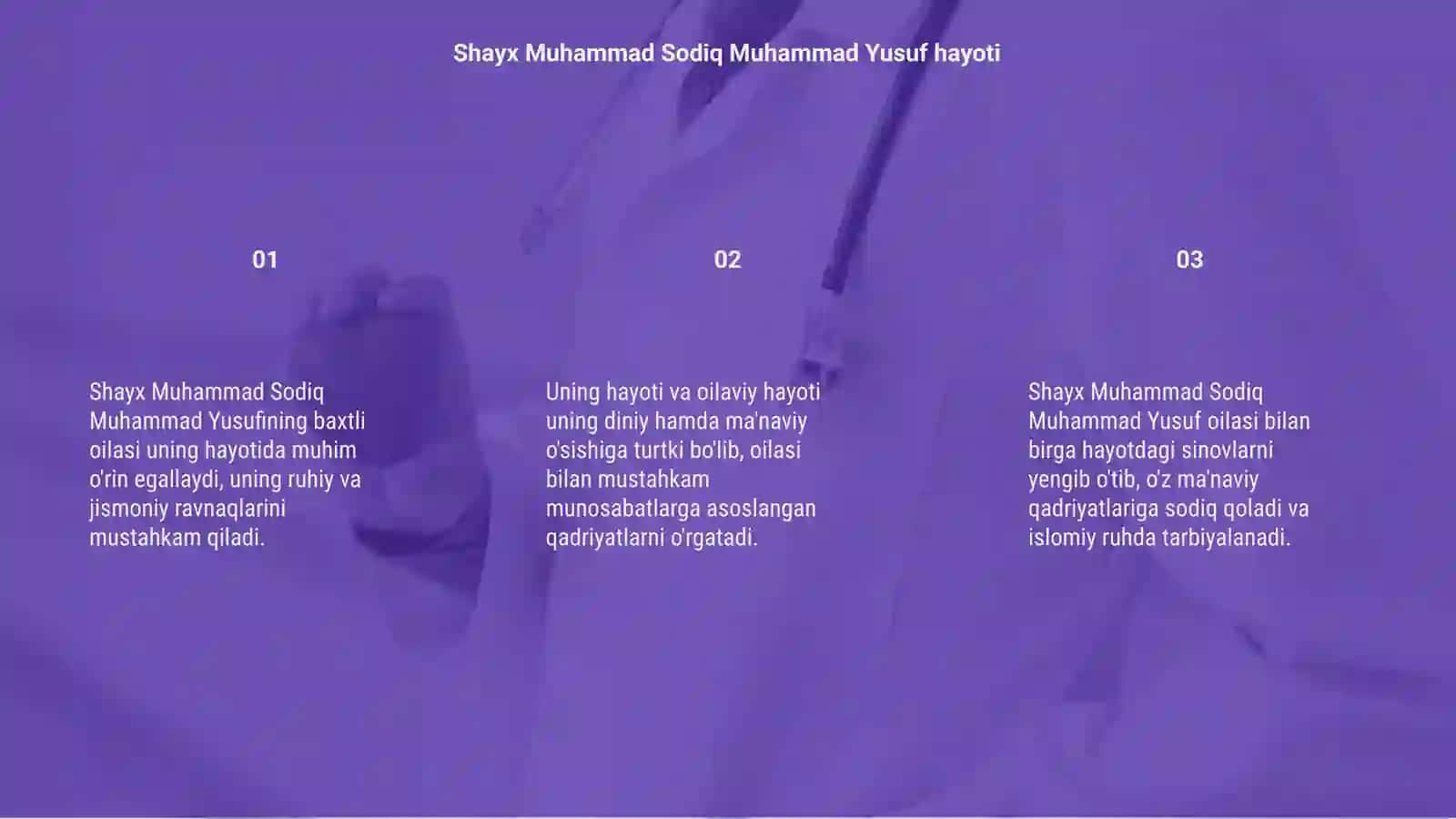 Shayx Muhammad Sodiq Muhammad Yusufning Baxtli oila 3