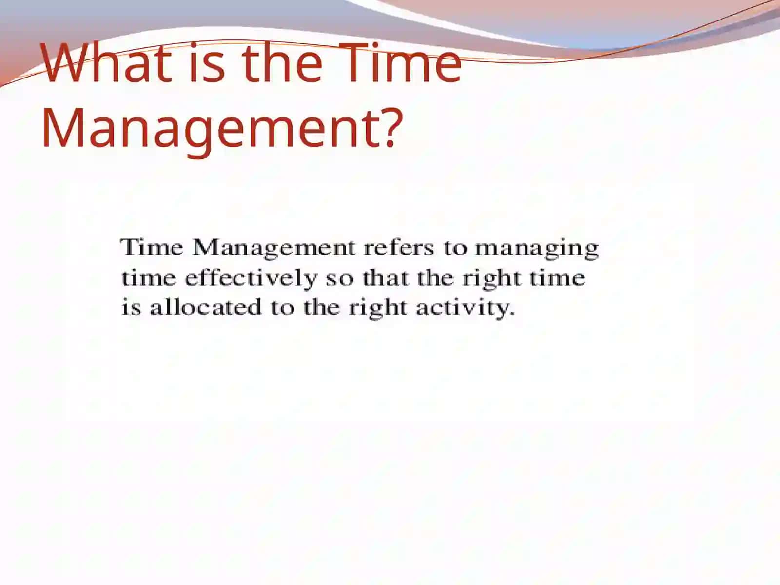 Time Management 3
