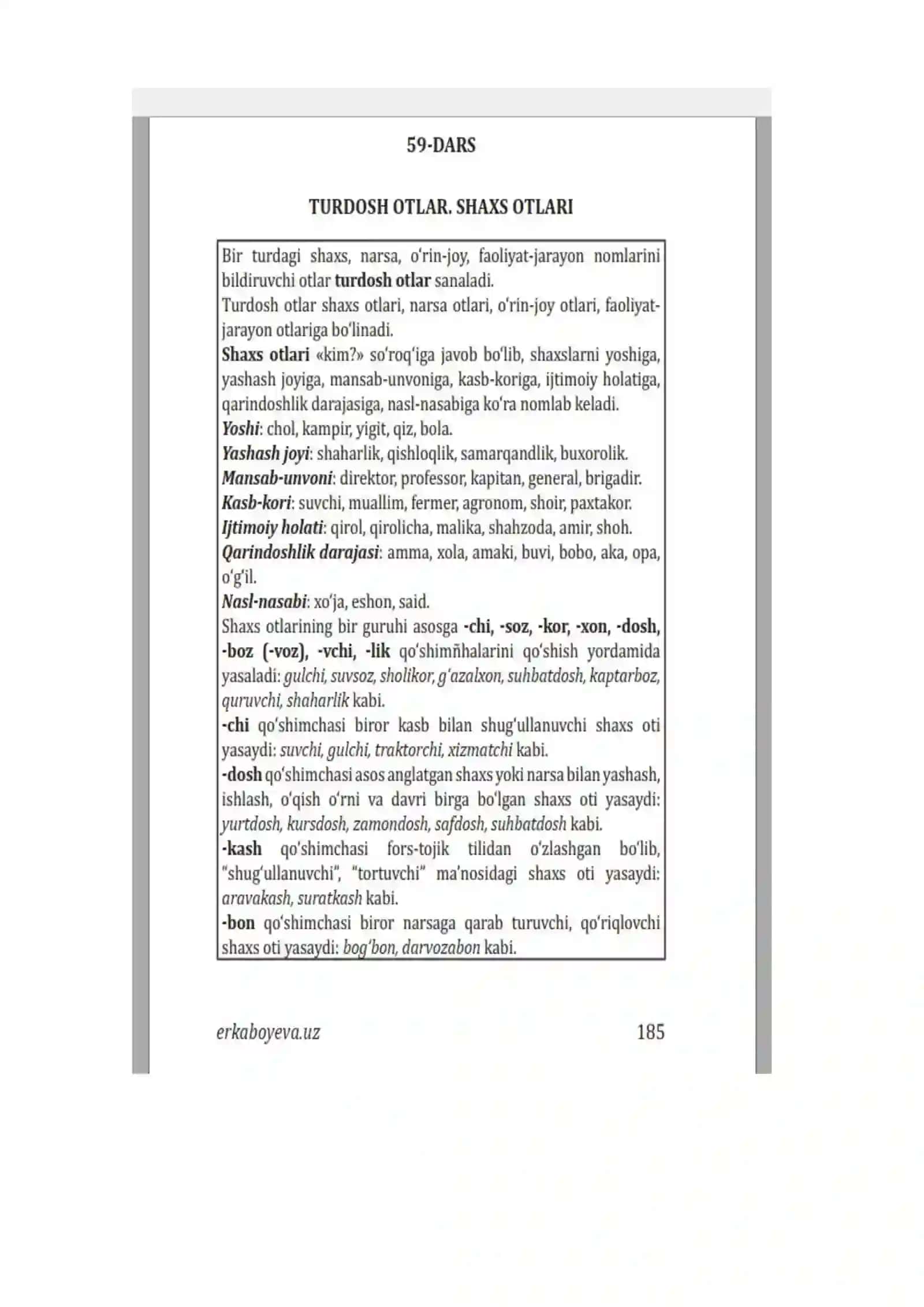 O‘zbek tilining amaliy grammatikasi 3