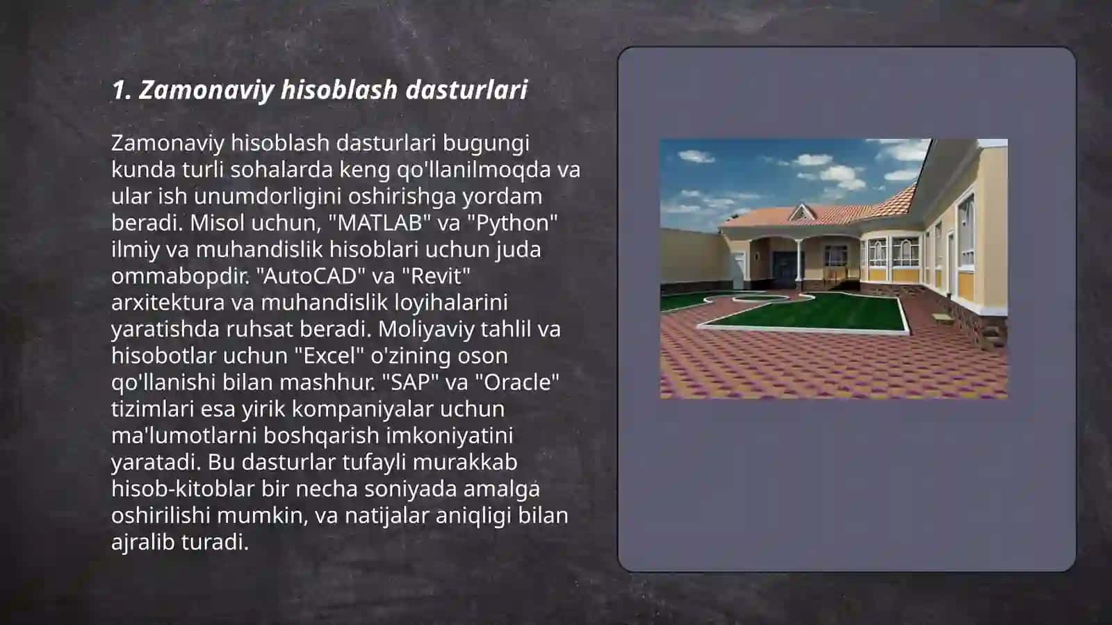 Zamonaviy hisoblash dasturlari paketi 3