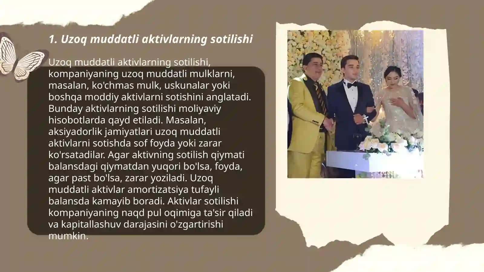Uzoq muddatli aktivlarning sotilishi 3