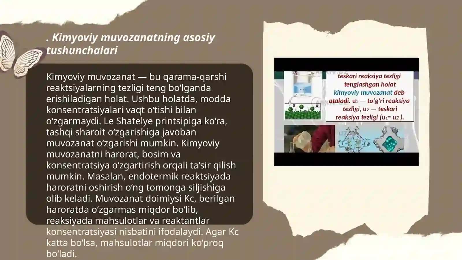 Kimyoviy muvozanatning asosiy tushunchalari 3