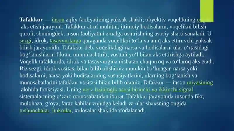 Tafakkur haqida umumiy tassavurlar va nazariy yondashuvlar 3
