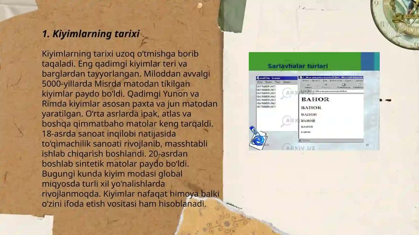 Kiyimlar haqida umumiy ma‘lumot 3