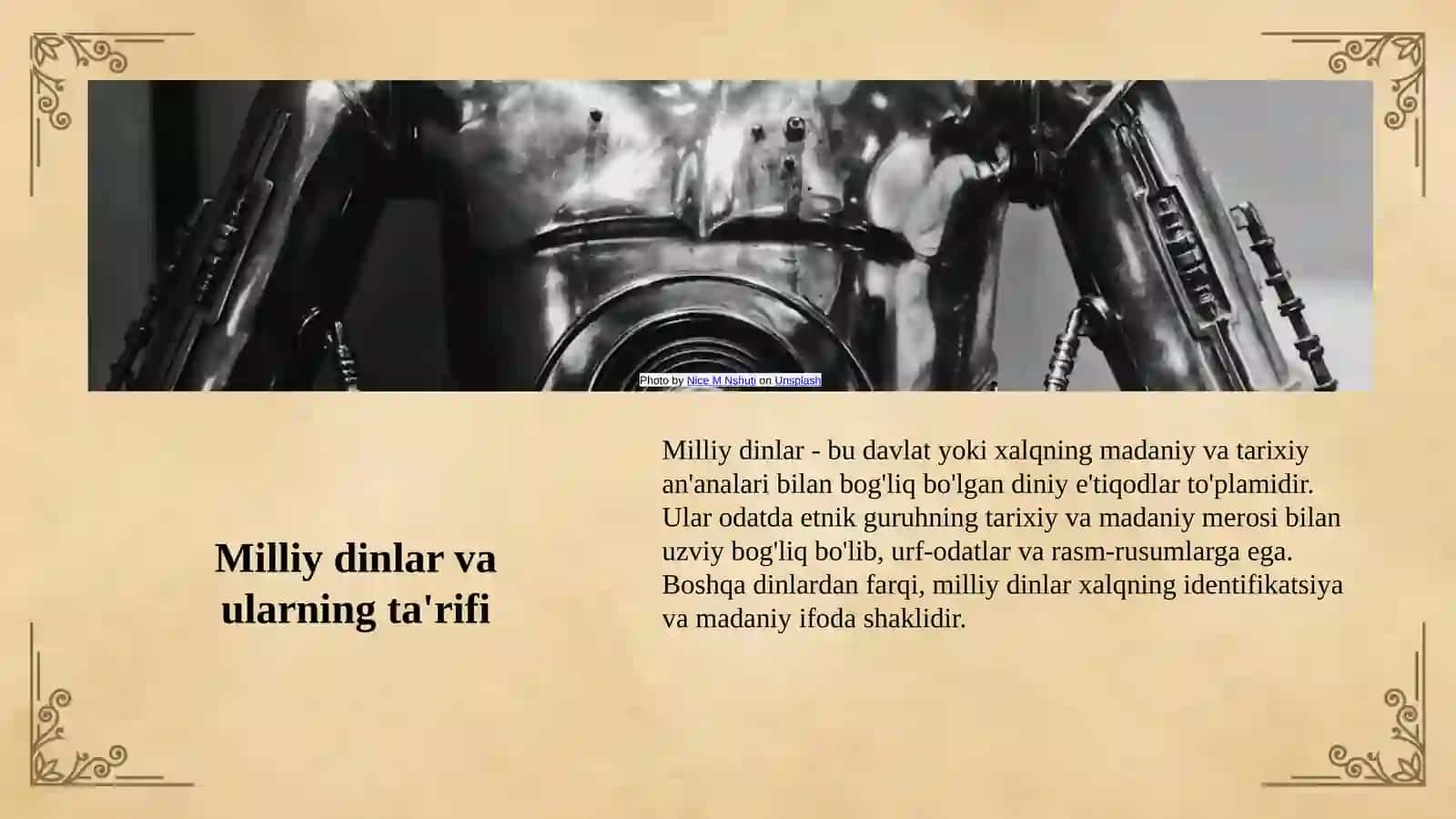 Milliy dinlar 3
