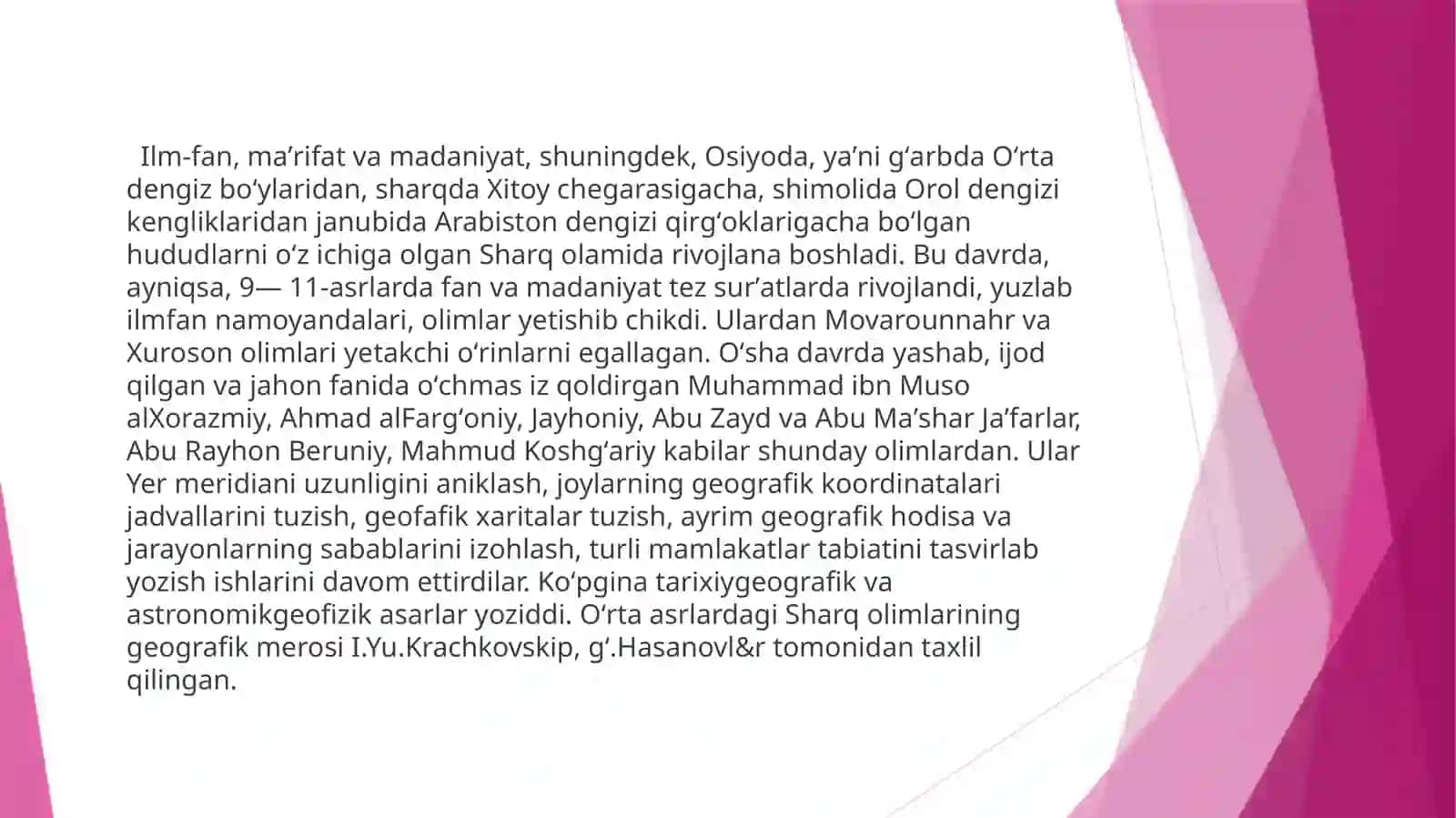 GEOGRAFIYANING RIVOJLANISH BOSQICHLARI 3
