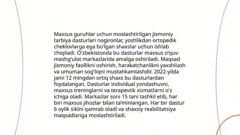 Maxsus guruhlari bilan yaratish jismoniy tarbiya 3