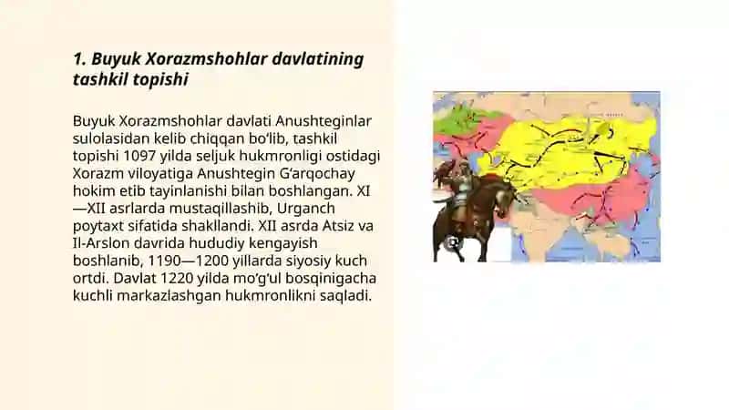 Buyuk Xorazmshohlar davlati 3
