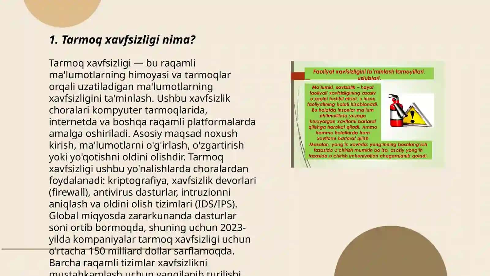 Tarmoq xavfsizligi asoslari 3
