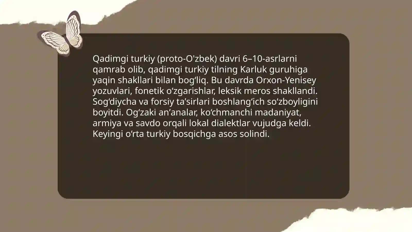 Qadimgi turkiy (proto-O'zbek) davri 3