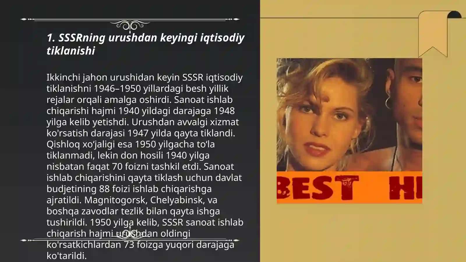 Sovuq Urushdan keyin SSSR iqtisodiy tiklanishi 3