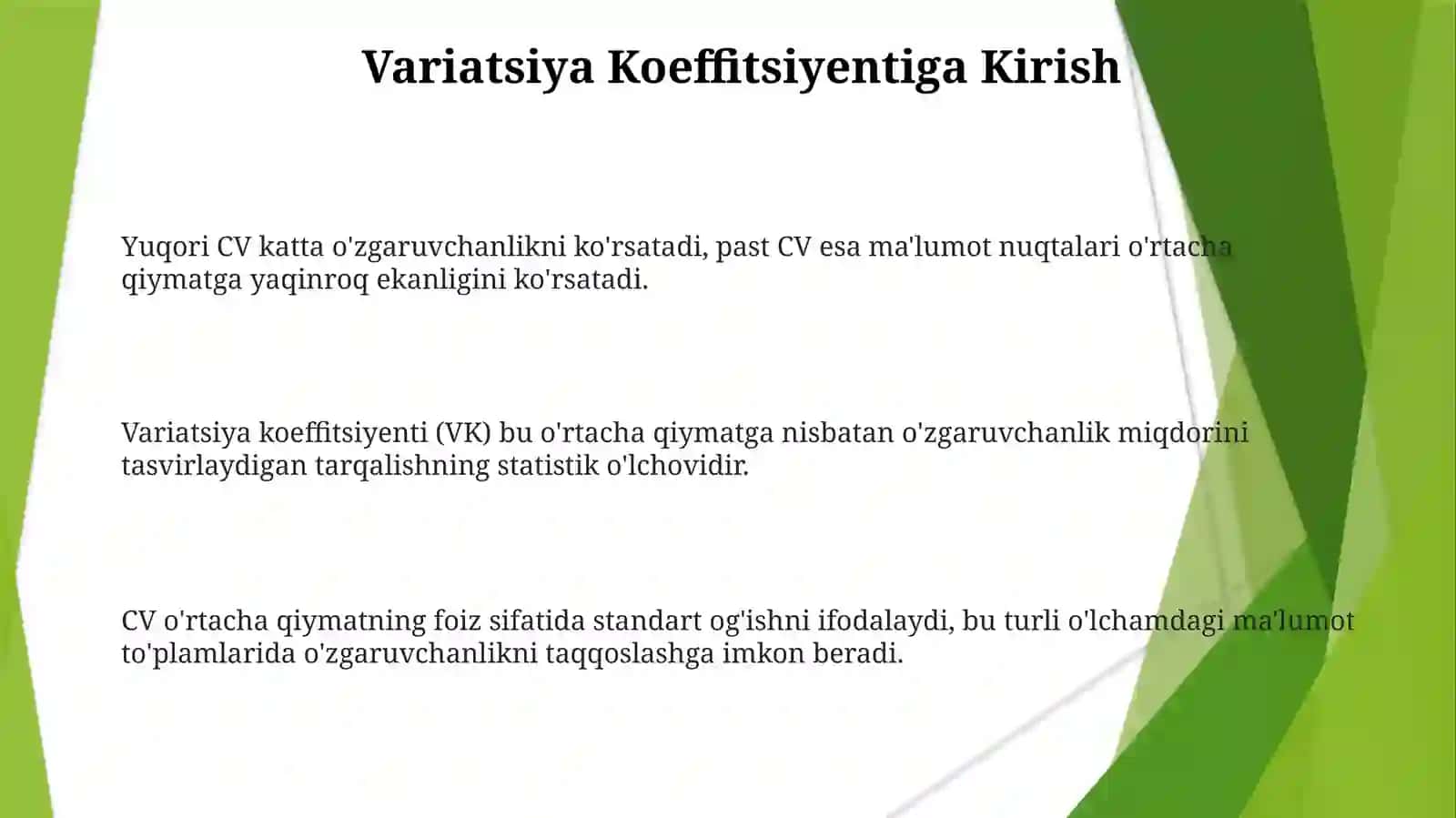 Òzgaruvchanlik koeffisenti va uning ahamiyati 3