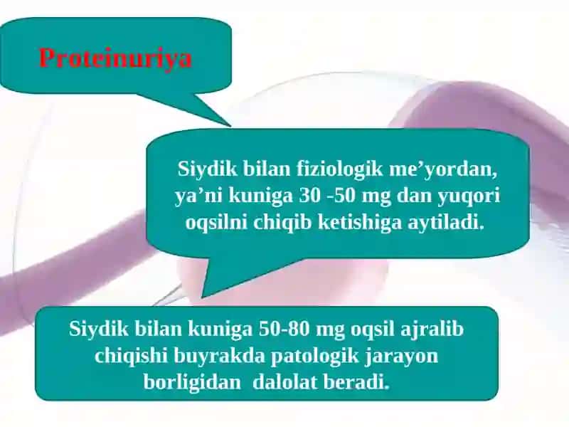Proteinuriya Haqida Ma'lumot 3