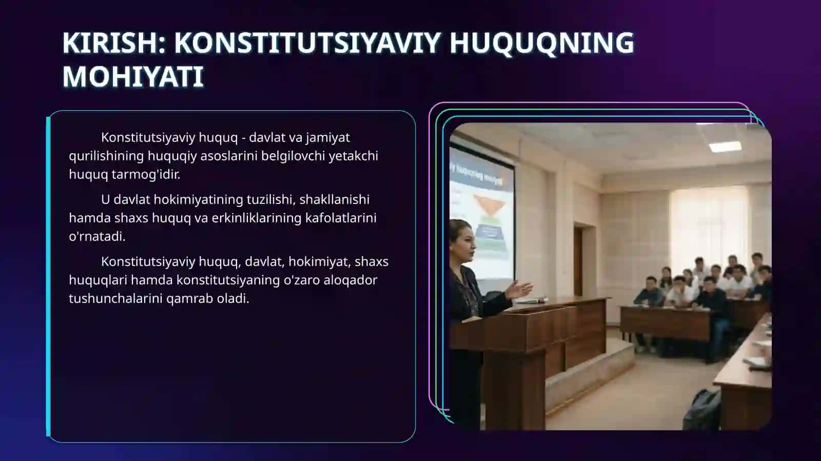 Konstitutsiyaviy huquq huquqning yetakchi soxasi 3