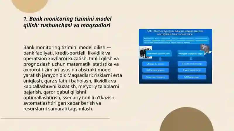 Bank monitoring tizimini model qilish 3
