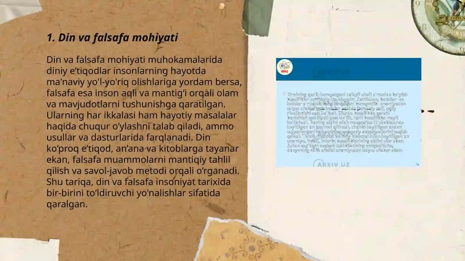 Din va falsafa oʻrtasidagi munosabatlar 3
