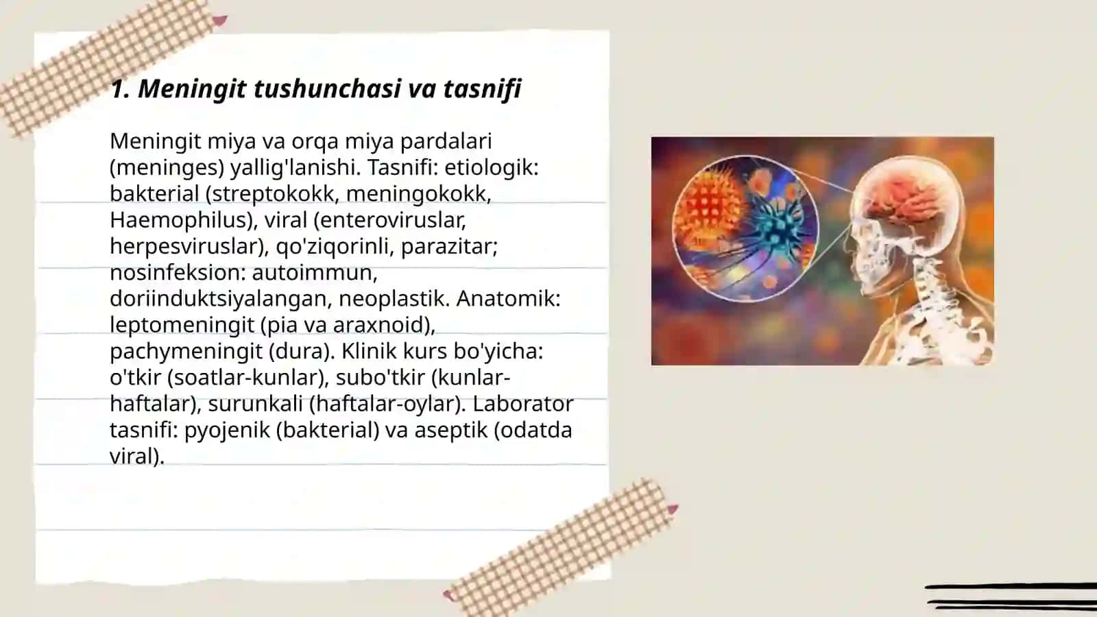 Asab tizimi yuqumli kasalliklari Meningit 3