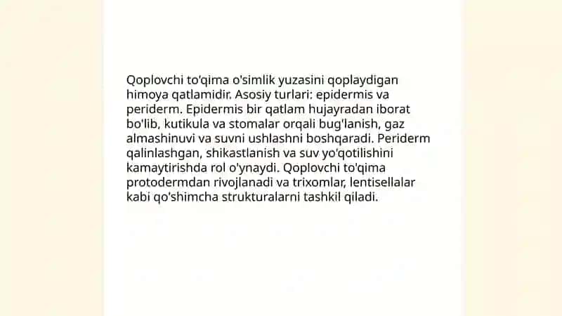 Qoplovchi to'qima 3