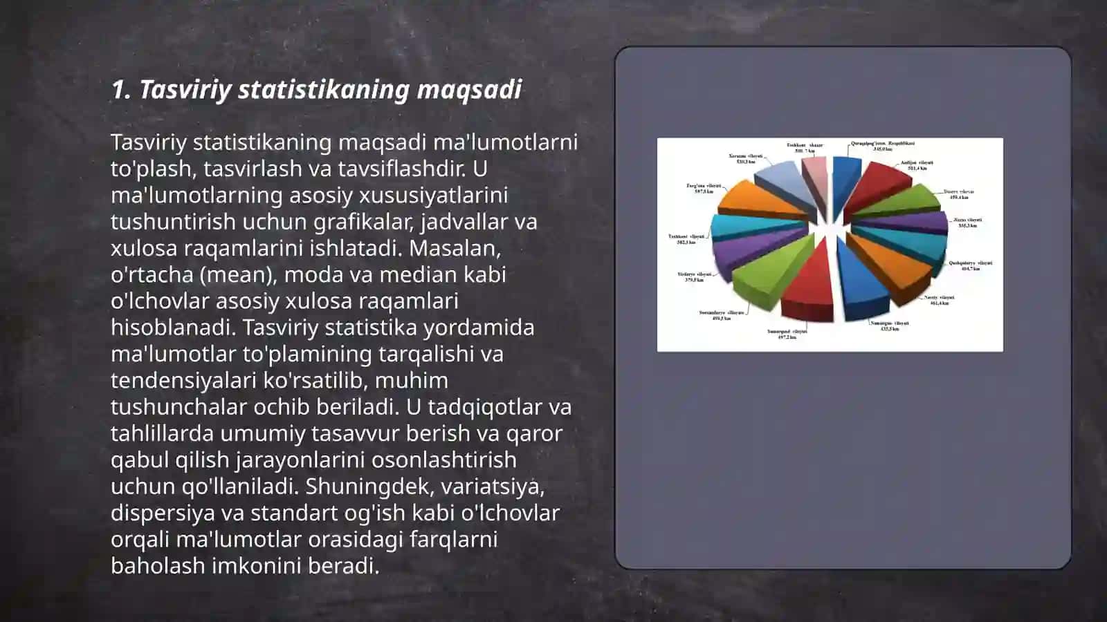 Tasviriy statistika koʻrsatkichlari 3