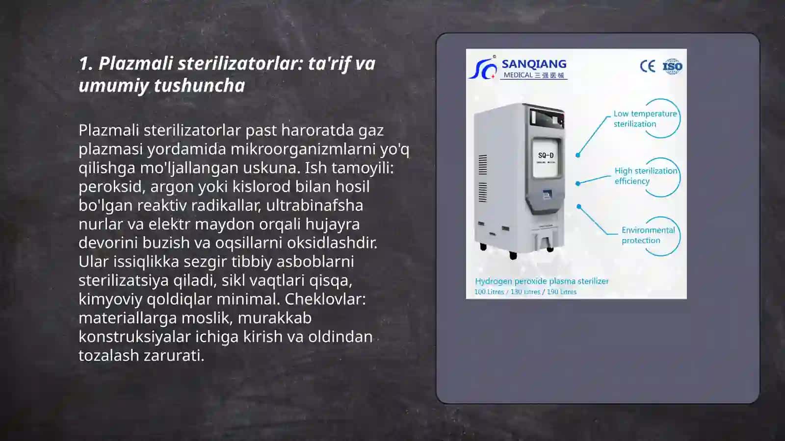 Plazmali sterilizatorlar va ularning ish tamoyillari 3