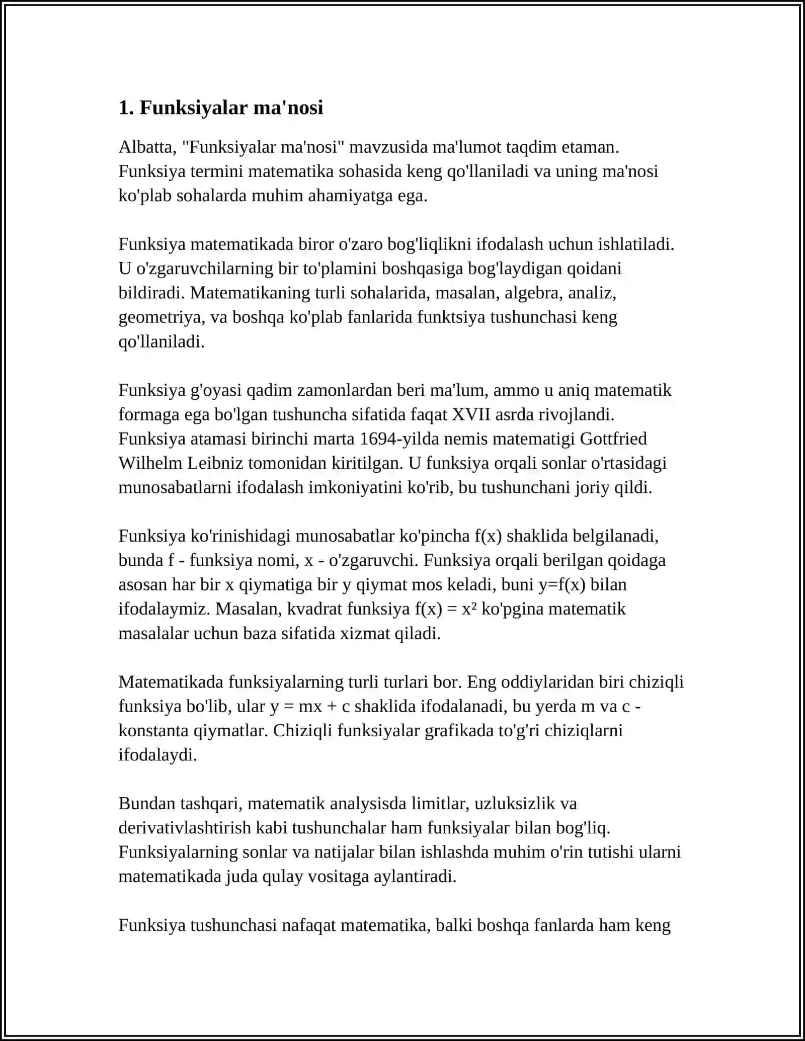 MOSLASHUVCHAN FUNKSIYALAR 3