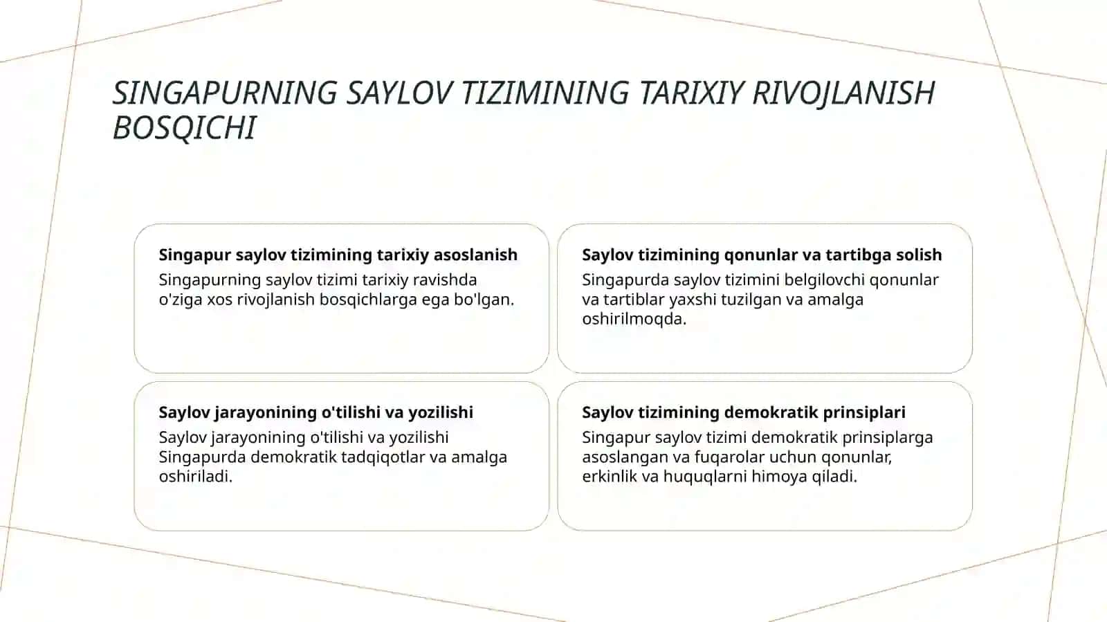 Singapur davlatining saylov tizimi 3