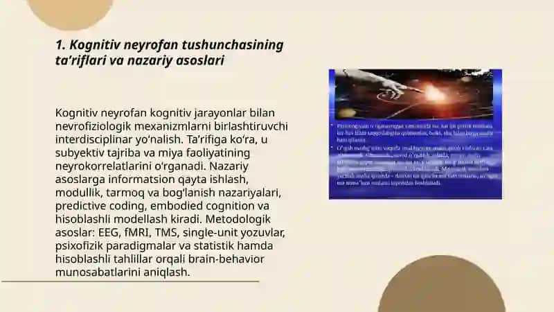 Kognitiv neyrofan tushunchasi 3