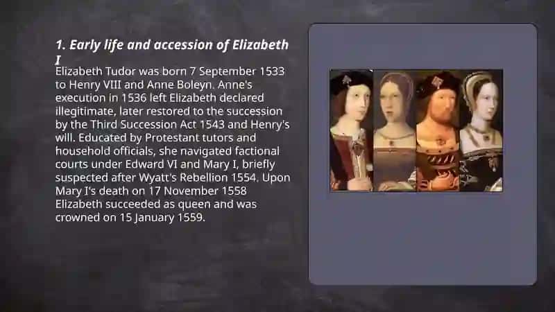 Early life and accession of Elizabeth I 3