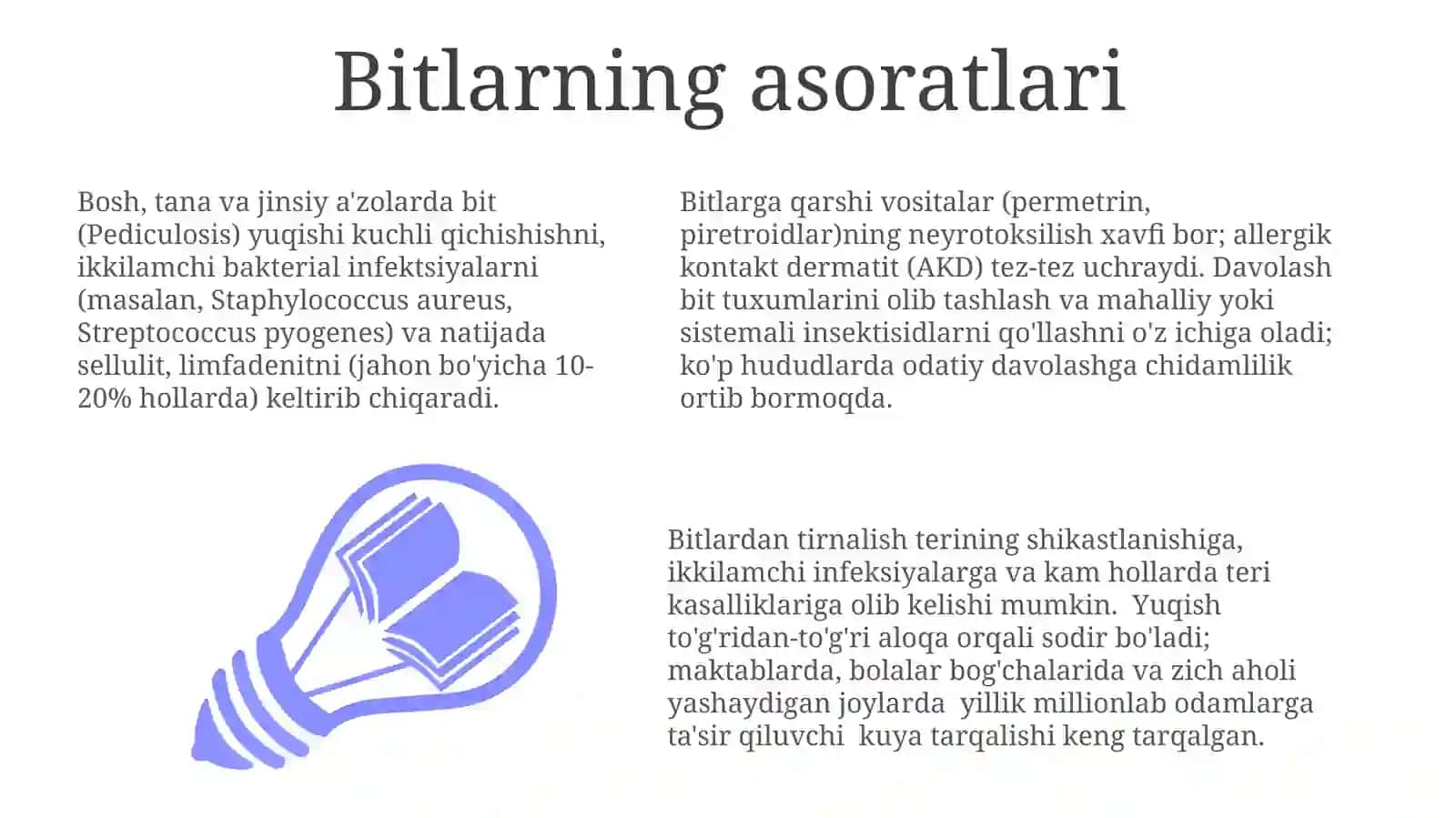 Bosh biti biologiyasi 3