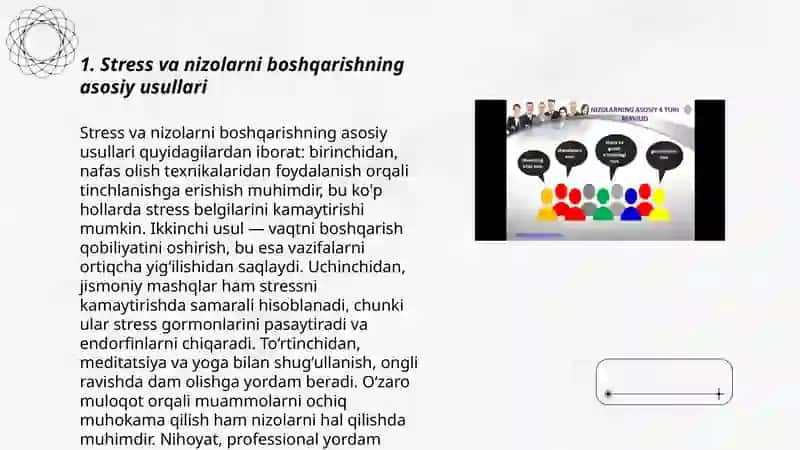 Stress va nizolarni boshqarish 3