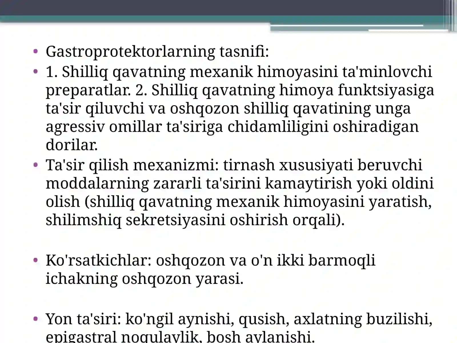 Zamonaviy Gastroprotektorlar 3