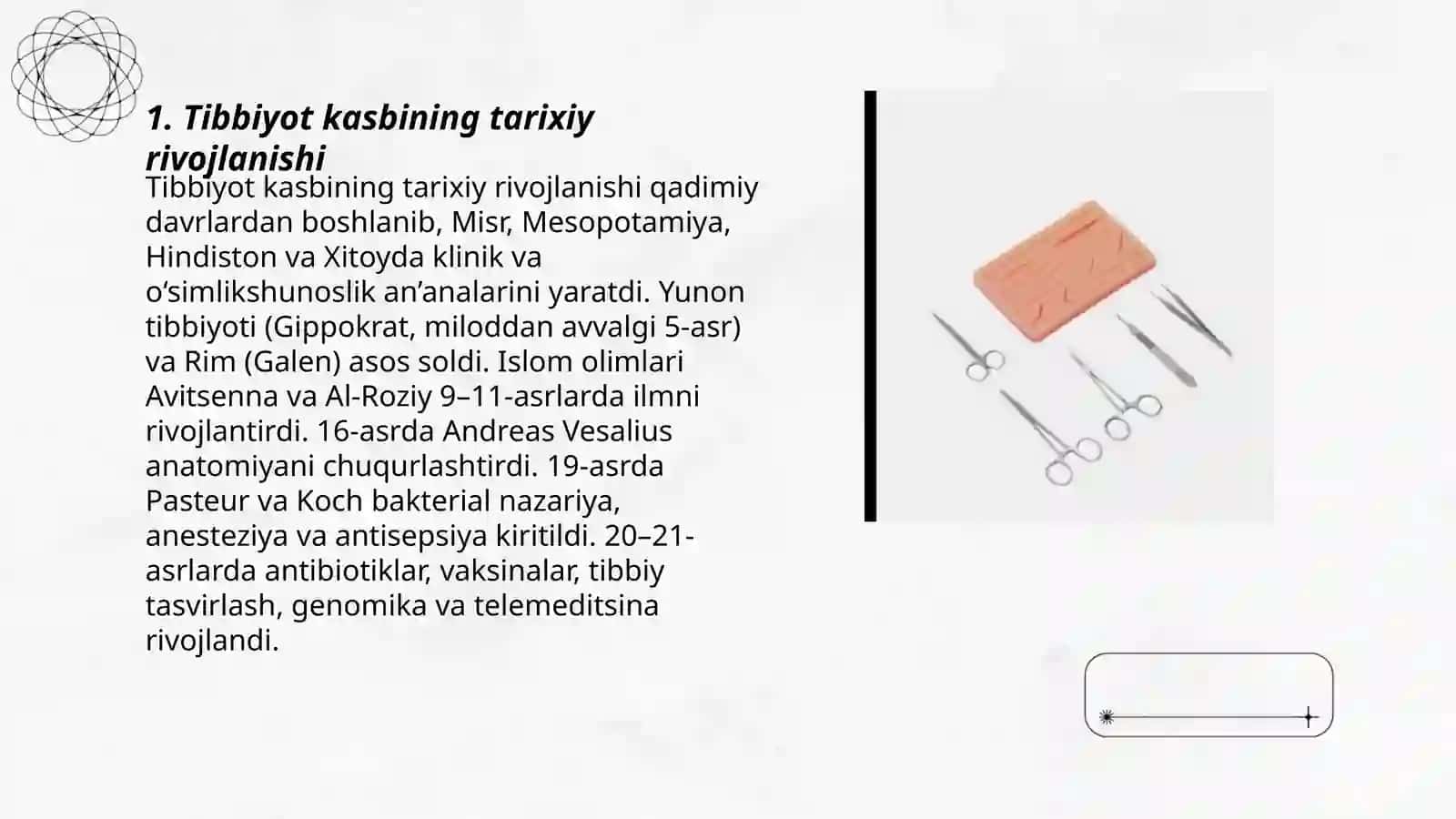 Tibbiyot kasbiga kirish fani 3