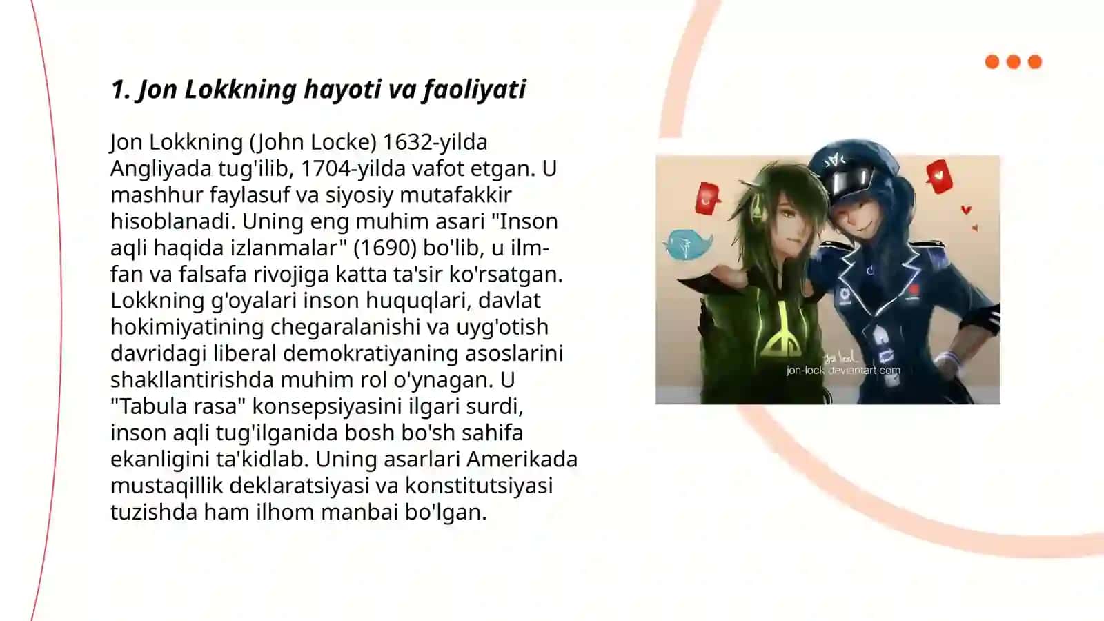 Jon Lokk klassik liberalizm mafkurasining asoschisi 3