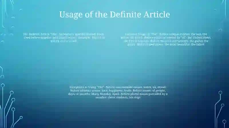 Definite Article 3