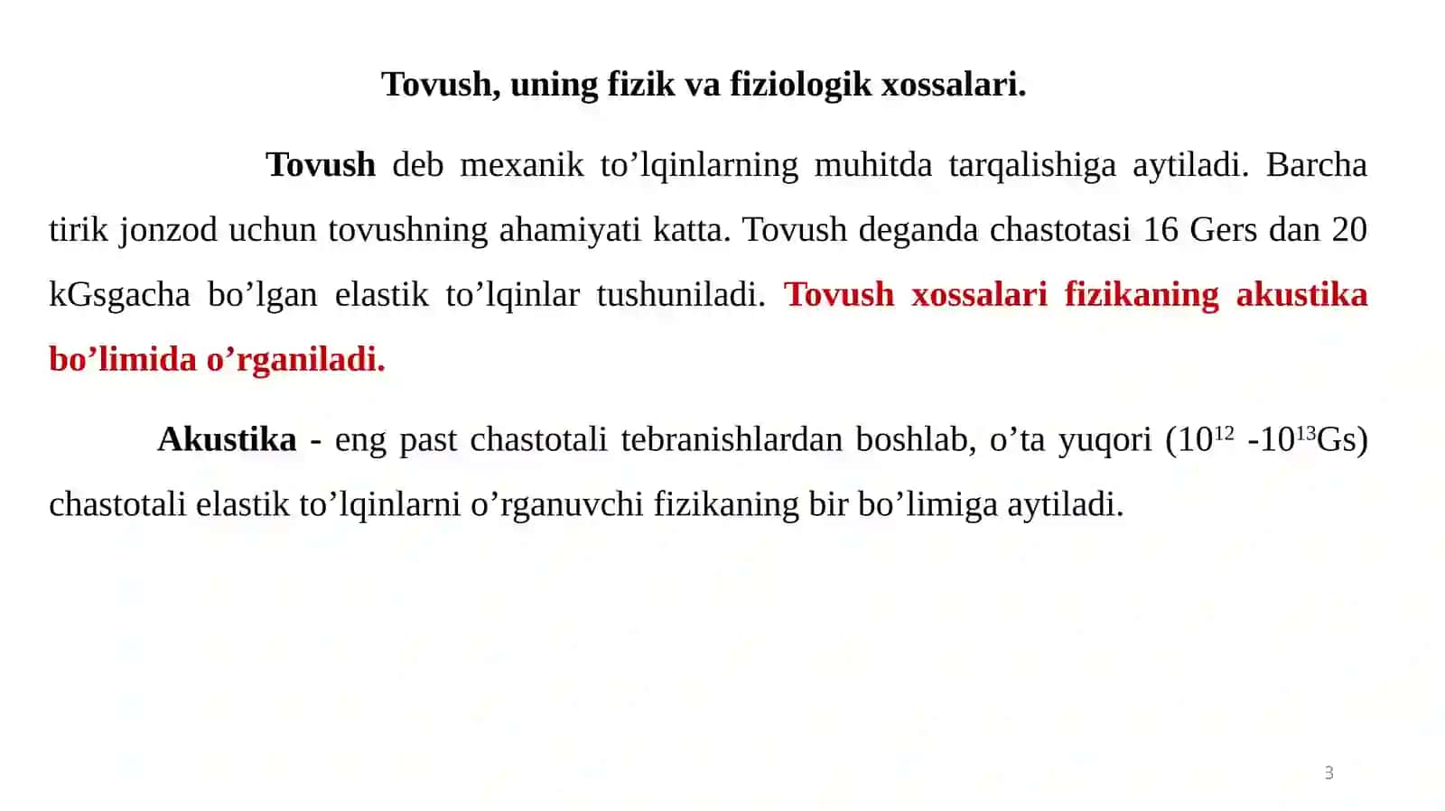 Bioakustikaning Biofizik Asoslari 3