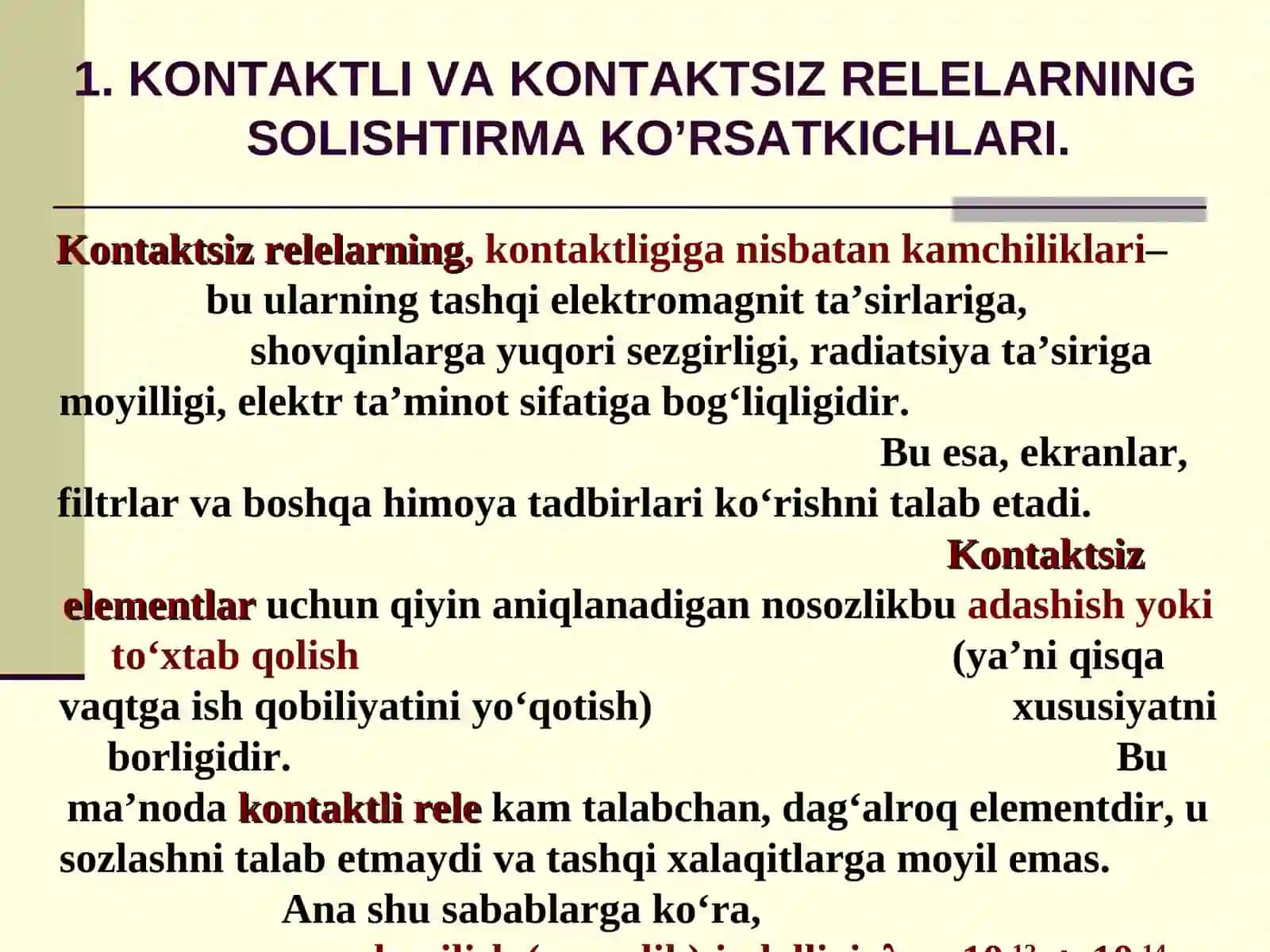Kontaktsiz relelar 3