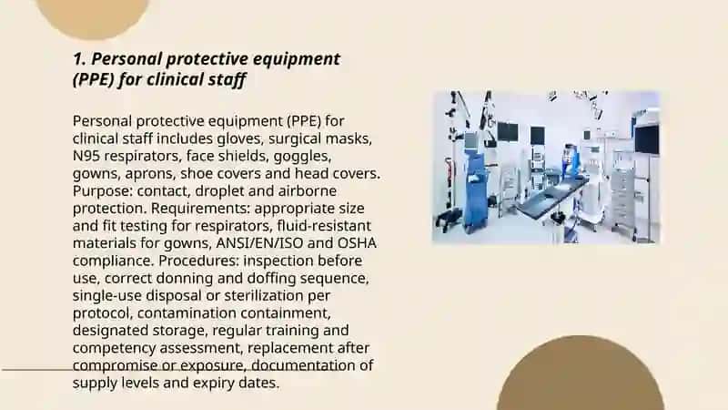 Personal protective equipment (PPE) for clinical staff 3