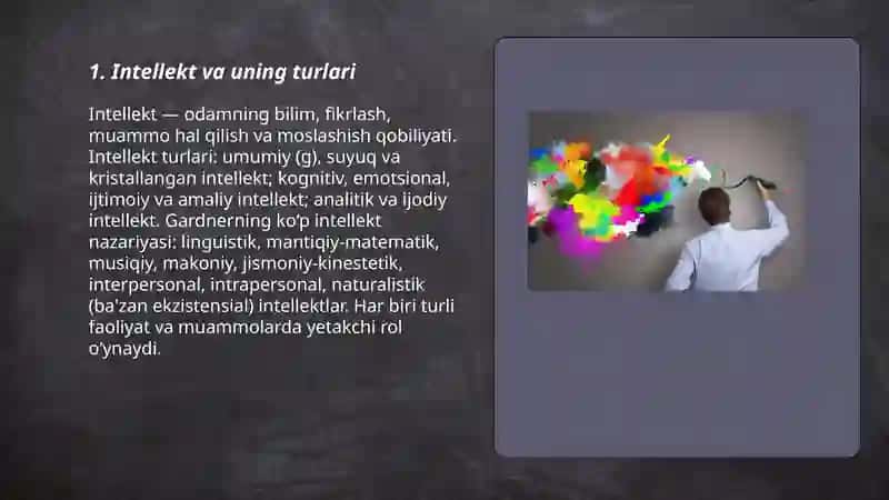Intellekt va Kreativlik 3