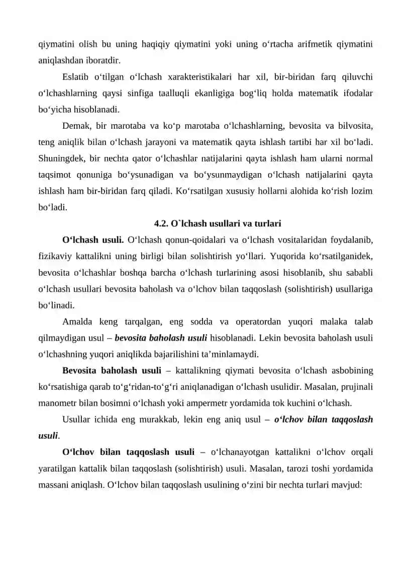 O`lchash usullari va turlari 3