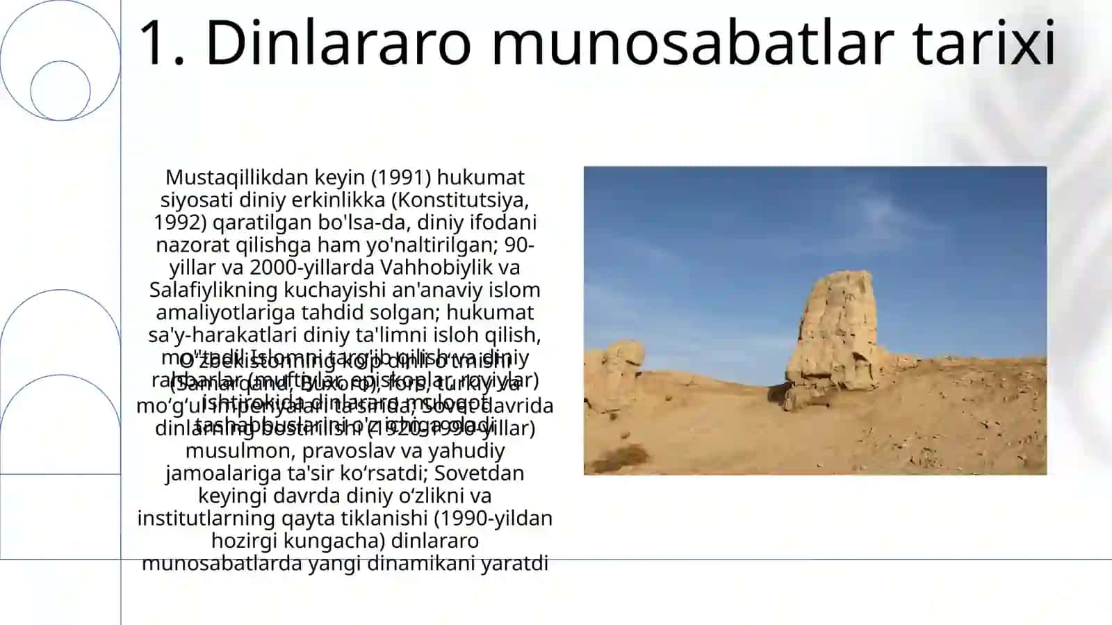 Òzbekistinda dinlararo barqarorlikni taminlash 3