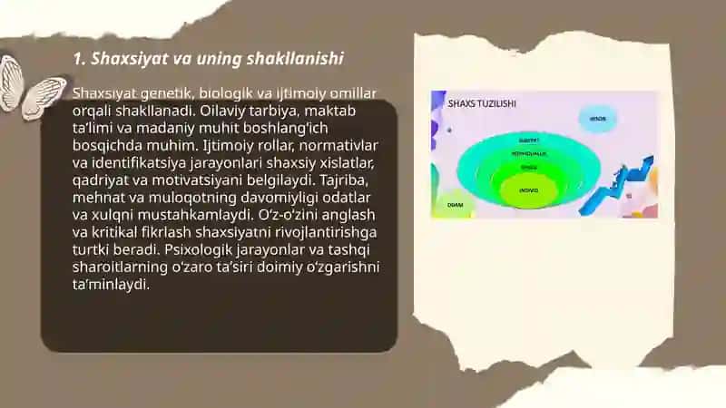 Shaxsiyat va uning shakllanishi 3