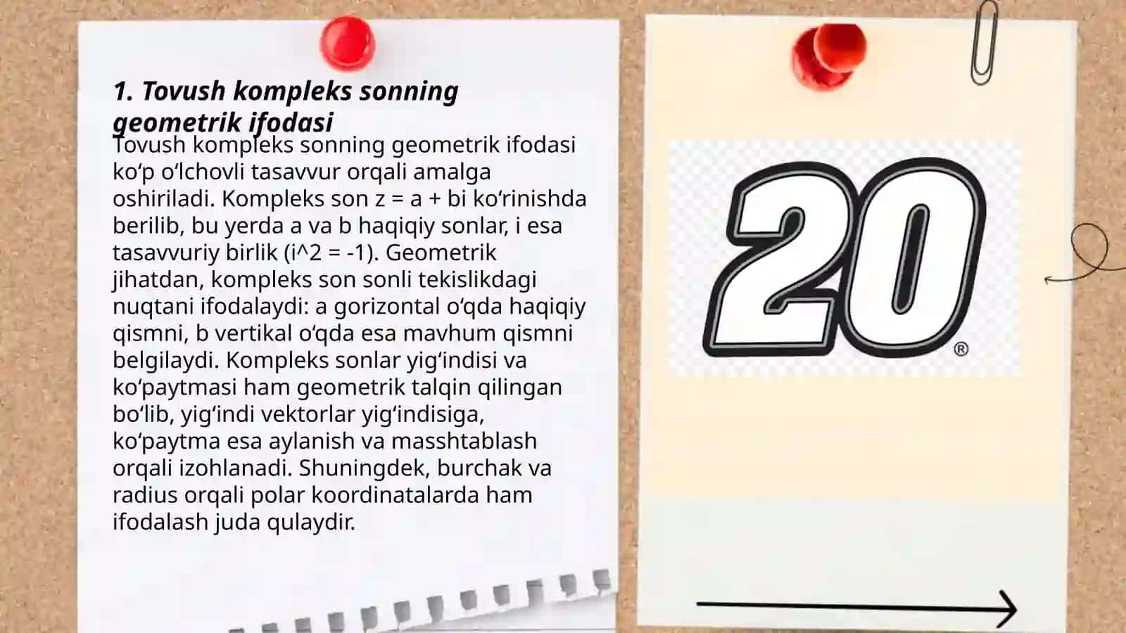 Tovush kompleks sonning geometrik ifodasi 3