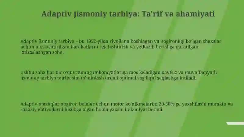 Adaptiv jismoniy tarbiya 3