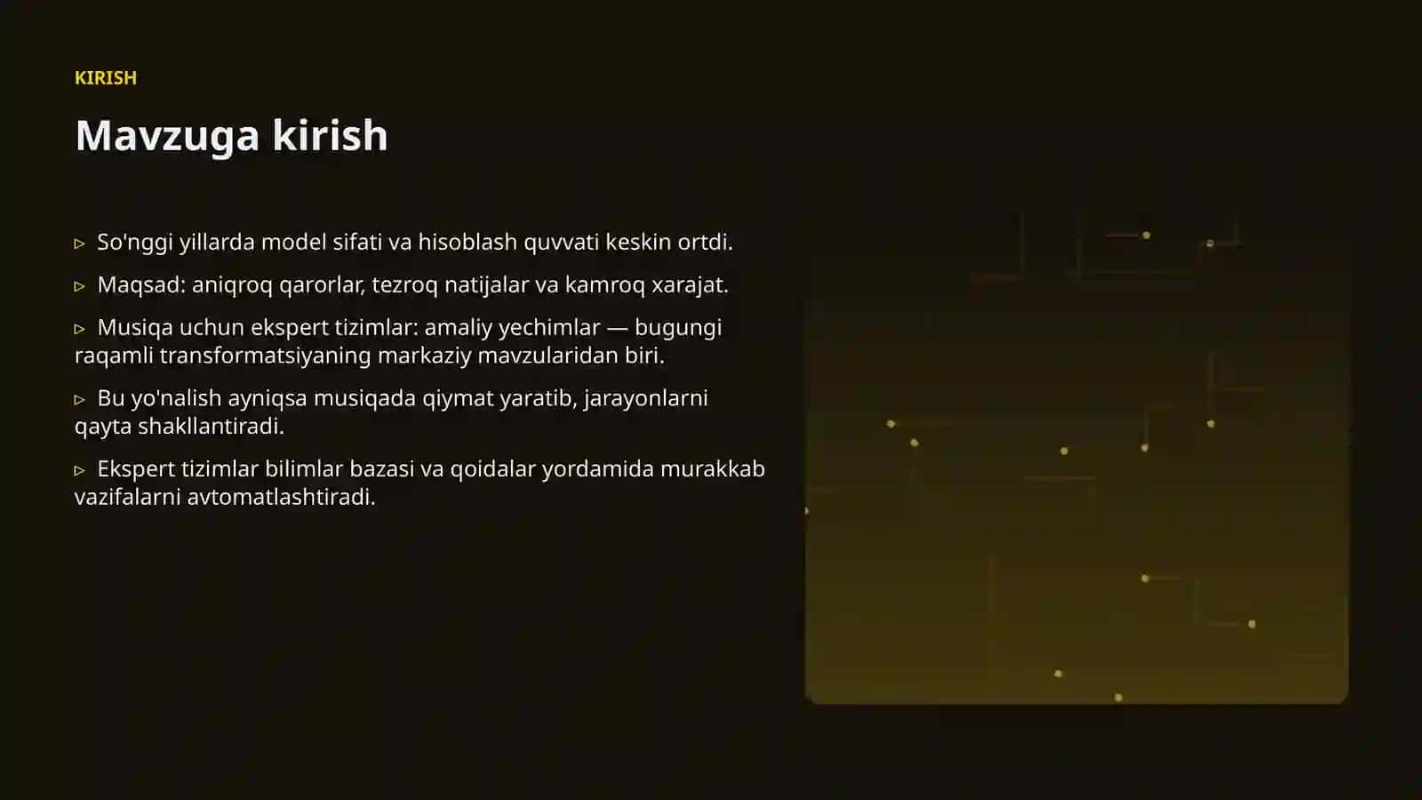 Musiqa uchun ekspert tizimlar: amaliy yechimlar 3